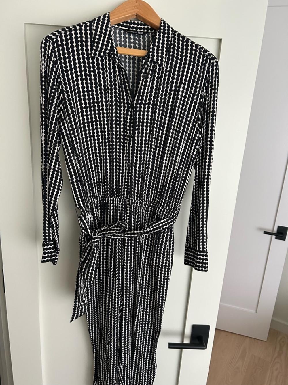 Marimekko x Uniqlo black and white dot jumpsuit SMALL